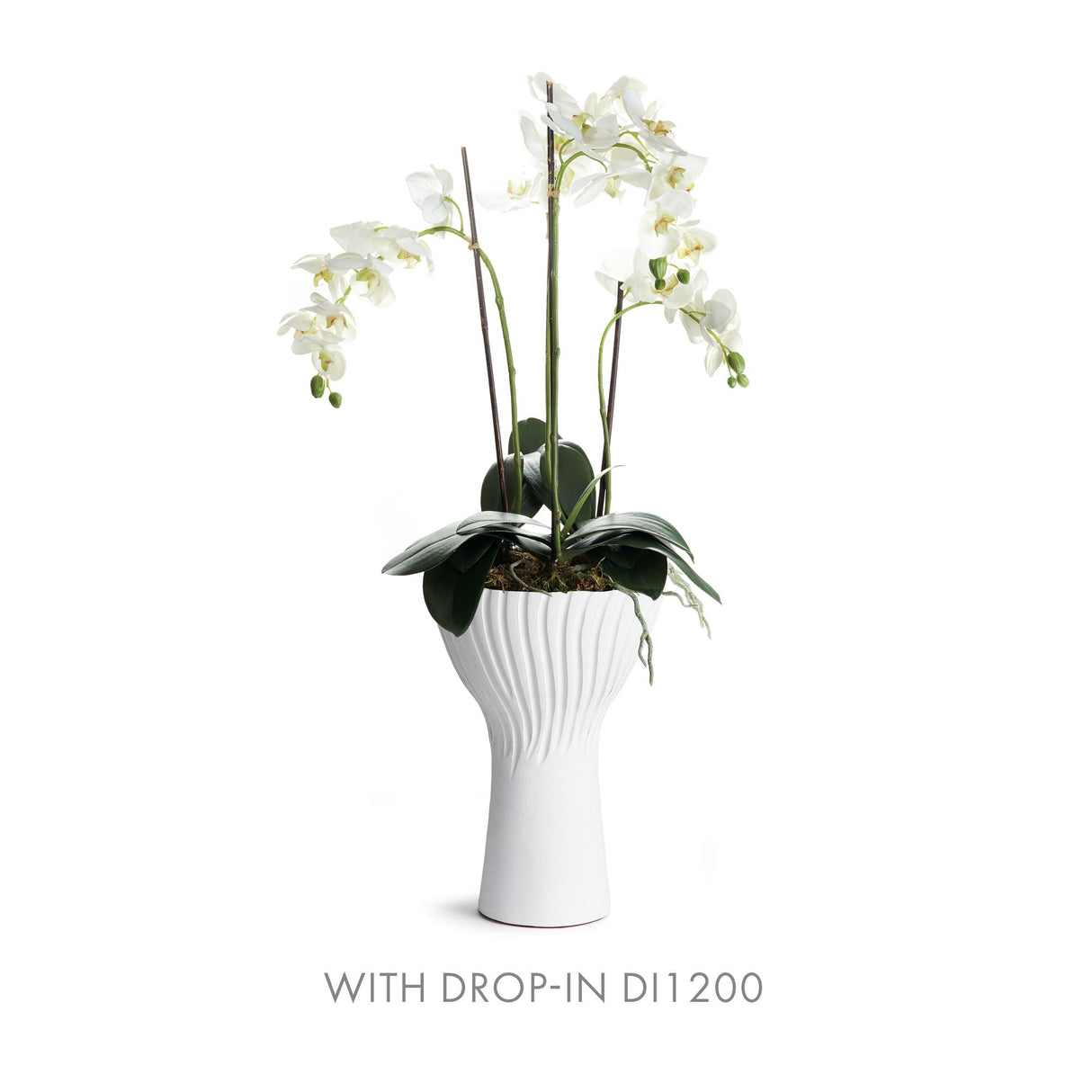 Napa White:Fits topselling dropins, pairings at left LARSON VASE TALL