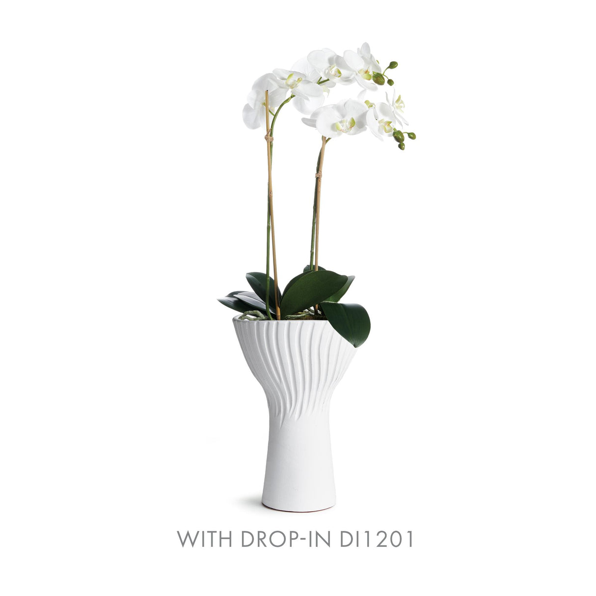 Napa White:Fits topselling dropins, pairings at left LARSON VASE TALL