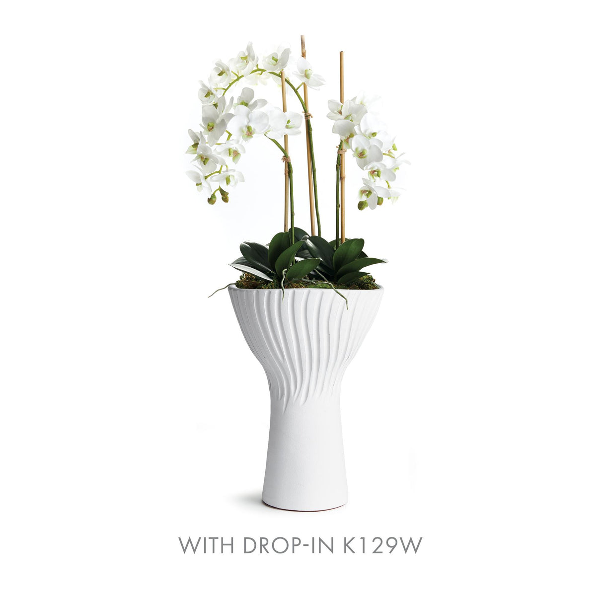 Napa White:Fits topselling dropins, pairings at left LARSON VASE TALL