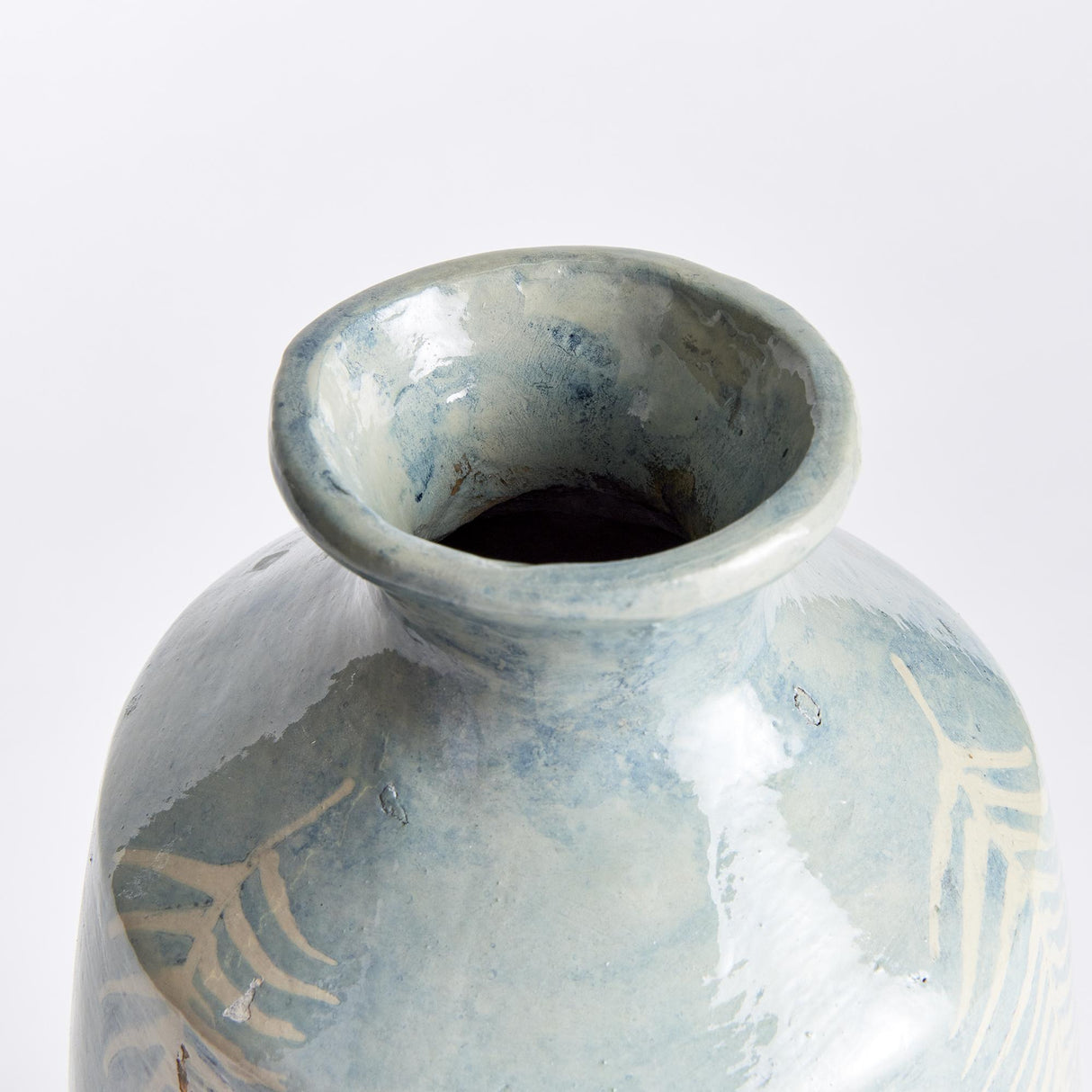 Napa Dusty Blue FERNSCAPE VASE LARGE