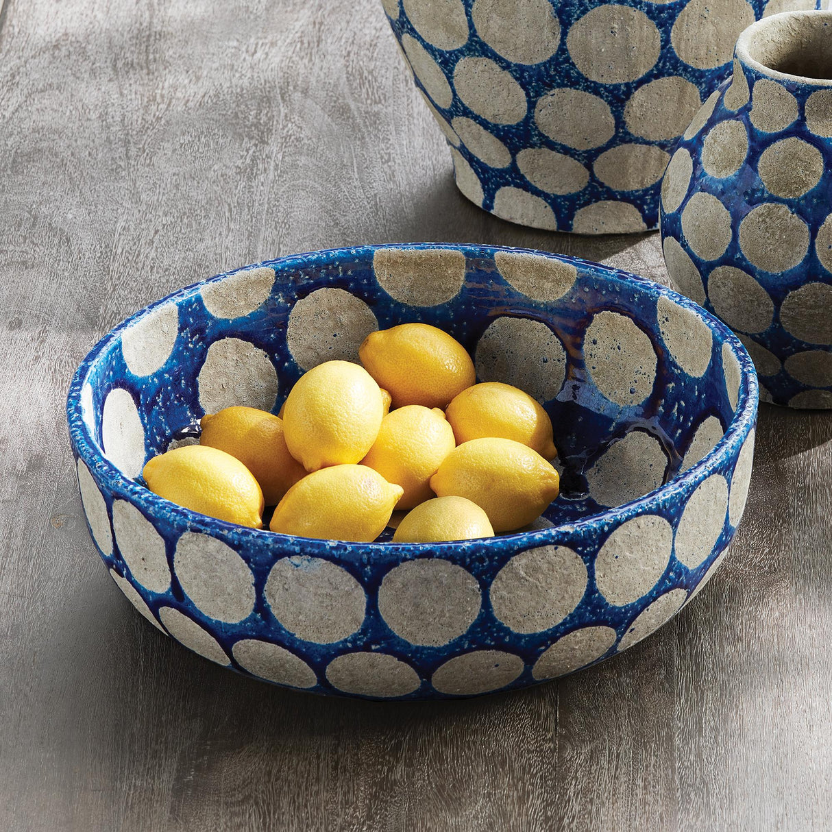 Napa Cobalt/Light Gray KILEY DECORATIVE BOWL