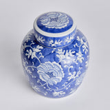 Napa Classic Blue/White BARCLAY BUTERA DYNASTY LOTUS LIDDED JAR