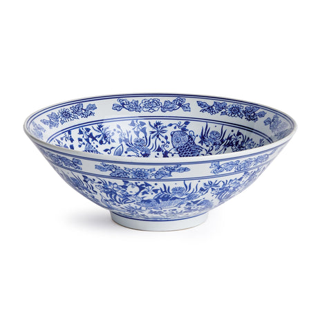 Napa Classic Blue/White BARCLAY BUTERA DYNASTY KOI DECORATIVE BOWL