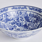 Napa Classic Blue/White BARCLAY BUTERA DYNASTY KOI DECORATIVE BOWL