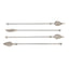 Napa Stainless Steel LEAF SWIZZLE STICKS, SET OF 4