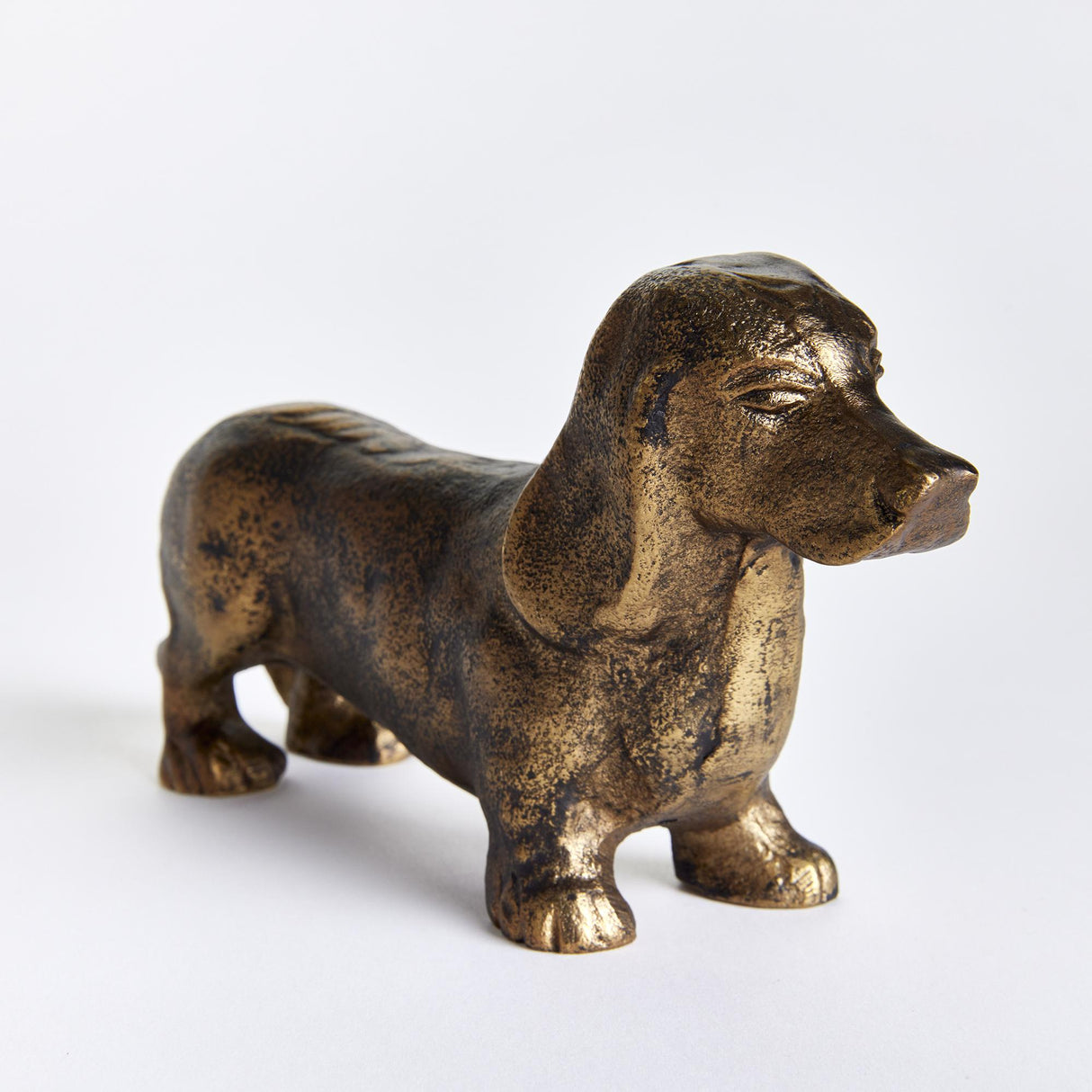 Napa Antique Brass MOXIE DOG SCULPTURE