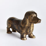 Napa Antique Brass MOXIE DOG SCULPTURE