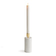 Napa White Marble/Gold AVALYN TAPER HOLDER