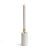 Napa White Marble/Gold AVALYN TAPER HOLDER