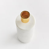 Napa White Marble/Gold AVALYN TAPER HOLDER