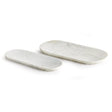 Napa White Marble AMAL MARBLE TRAYS, SET OF 2