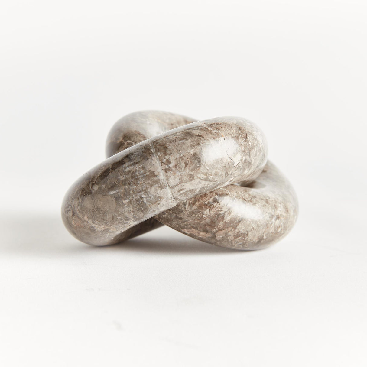 Napa Gray LINKED MARBLE RINGS SCULPTURE