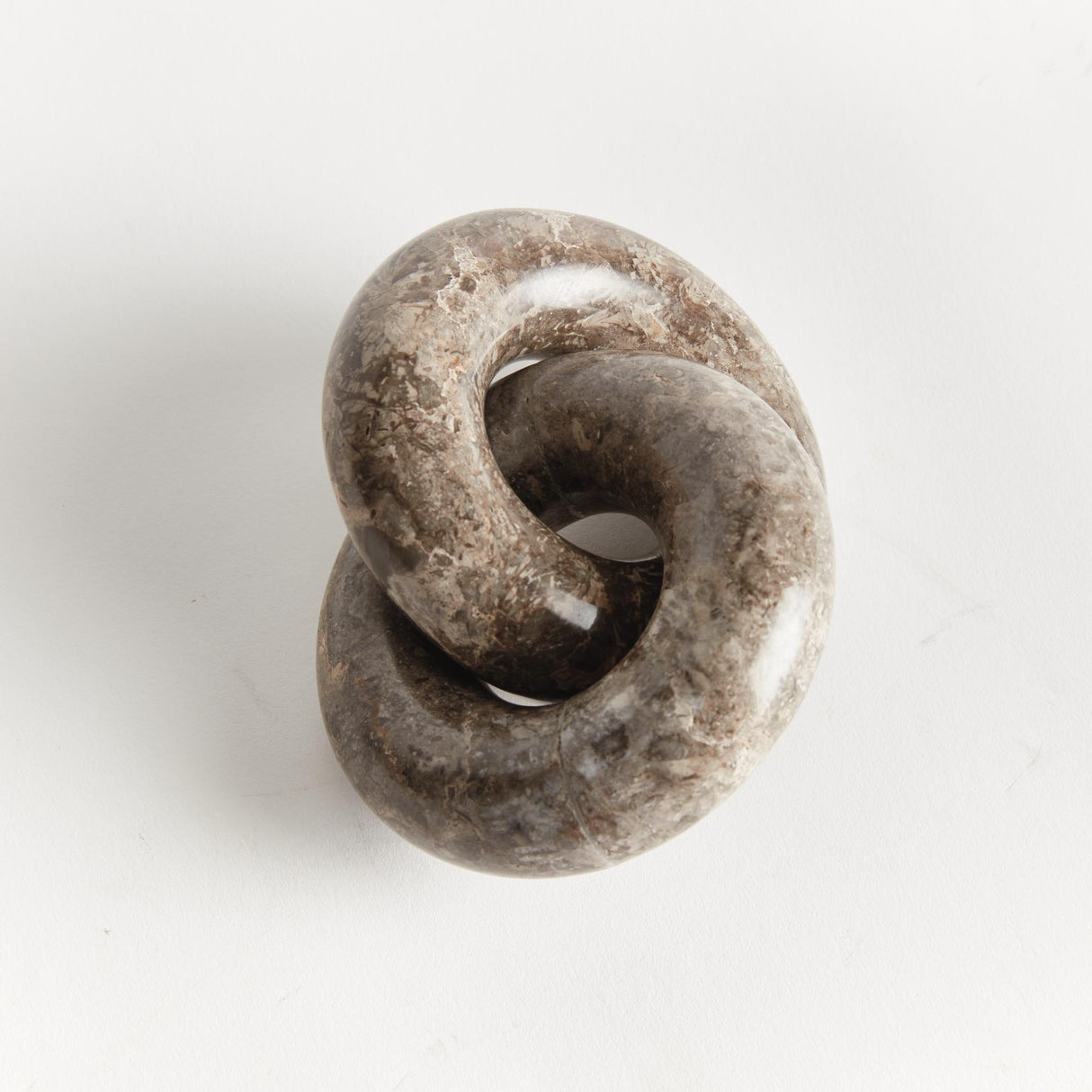 Napa Gray LINKED MARBLE RINGS SCULPTURE