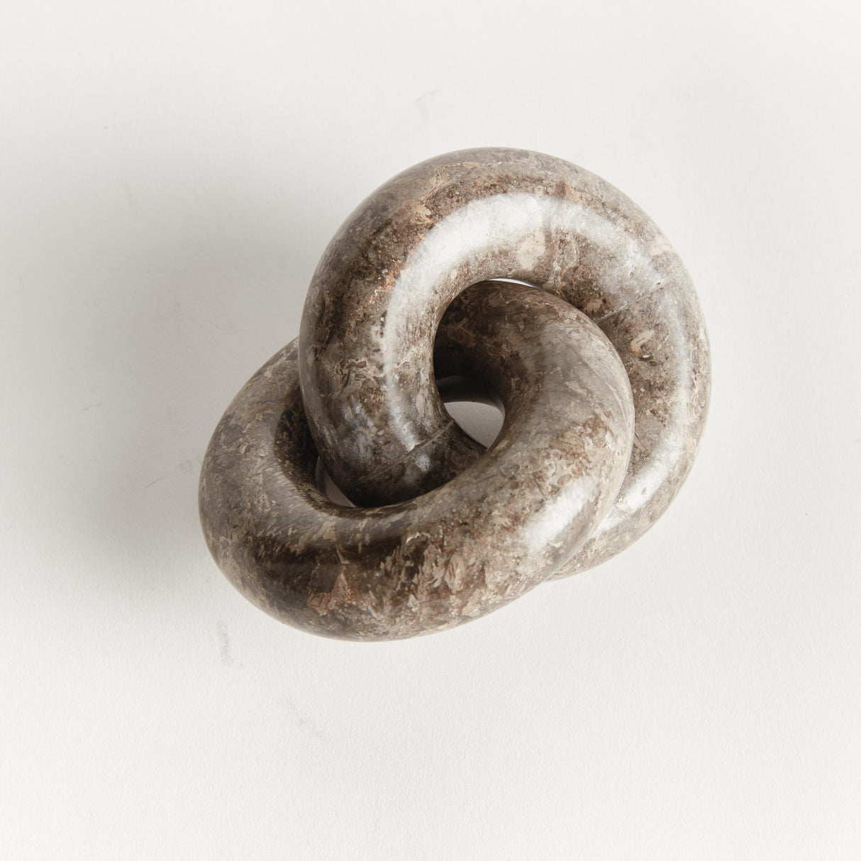 Napa Gray LINKED MARBLE RINGS SCULPTURE