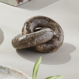 Napa Gray LINKED MARBLE RINGS SCULPTURE