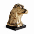 Napa Champagne Gold/black DISTINGUISHED DOG BUST SCULPTURE