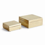 Napa Gold CRESSIDA LIDDED BOXES, SET OF 2