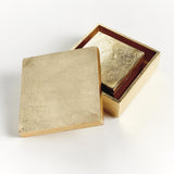 Napa Gold CRESSIDA LIDDED BOXES, SET OF 2