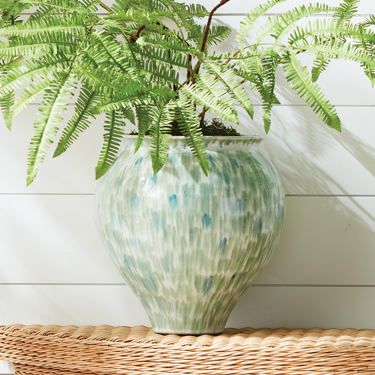 Napa Green/blue BROSSE GRANDE VASE LARGE