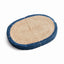 Napa Natural/navy JUTE COIL OVAL PLACEMATS, SET OF 8