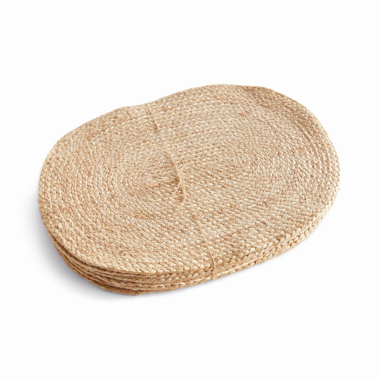 Napa Natural JUTE COIL OVAL PLACEMATS, SET OF 8