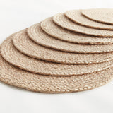 Napa Natural JUTE COIL OVAL PLACEMATS, SET OF 8