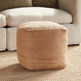 Napa Natural JUTE SQUARE POUF