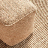 Napa Natural JUTE SQUARE POUF