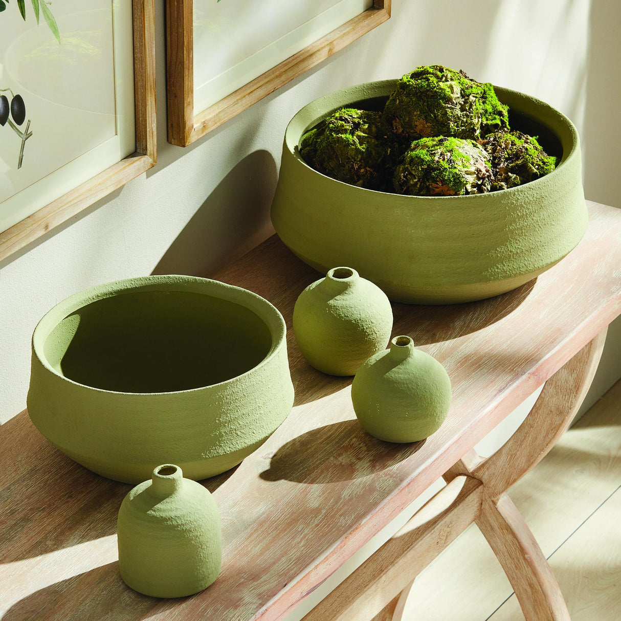 Napa Leaf REGINA DECORATIVE BOWLS, SET OF 2