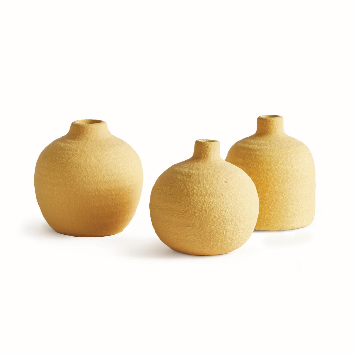 Napa Mustard JORDAN BUD VASES, SET OF 3