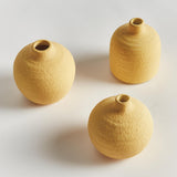 Napa Mustard JORDAN BUD VASES, SET OF 3