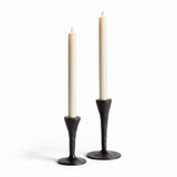 Napa Black NOAH TAPER HOLDERS, SET OF 2