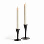 Napa Black NOAH TAPER HOLDERS, SET OF 2