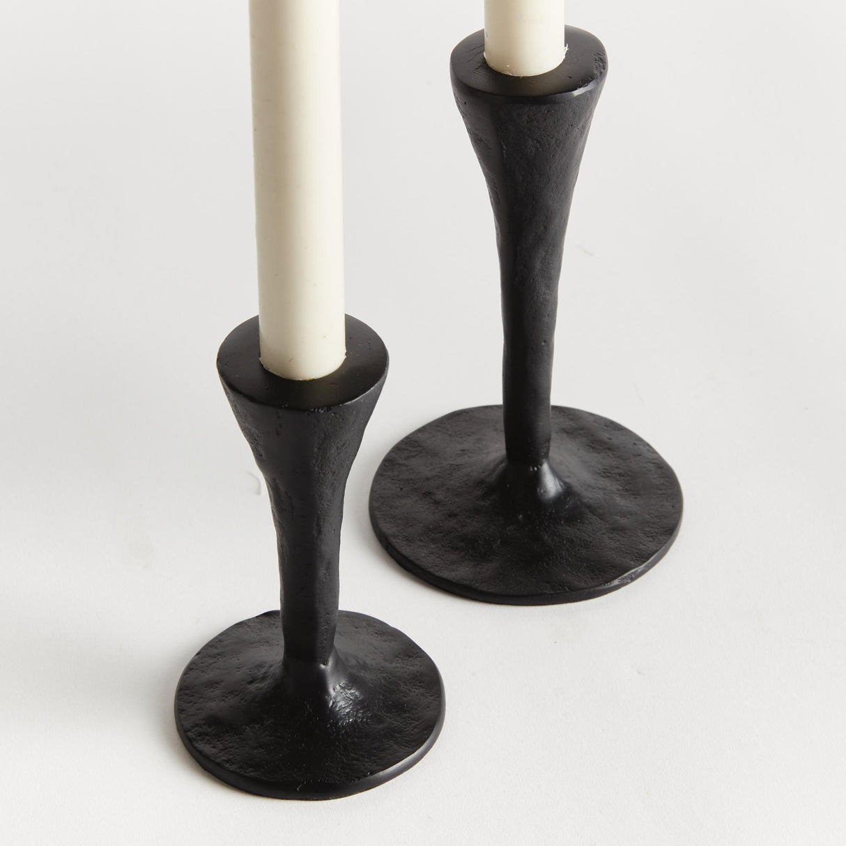 Napa Black NOAH TAPER HOLDERS, SET OF 2