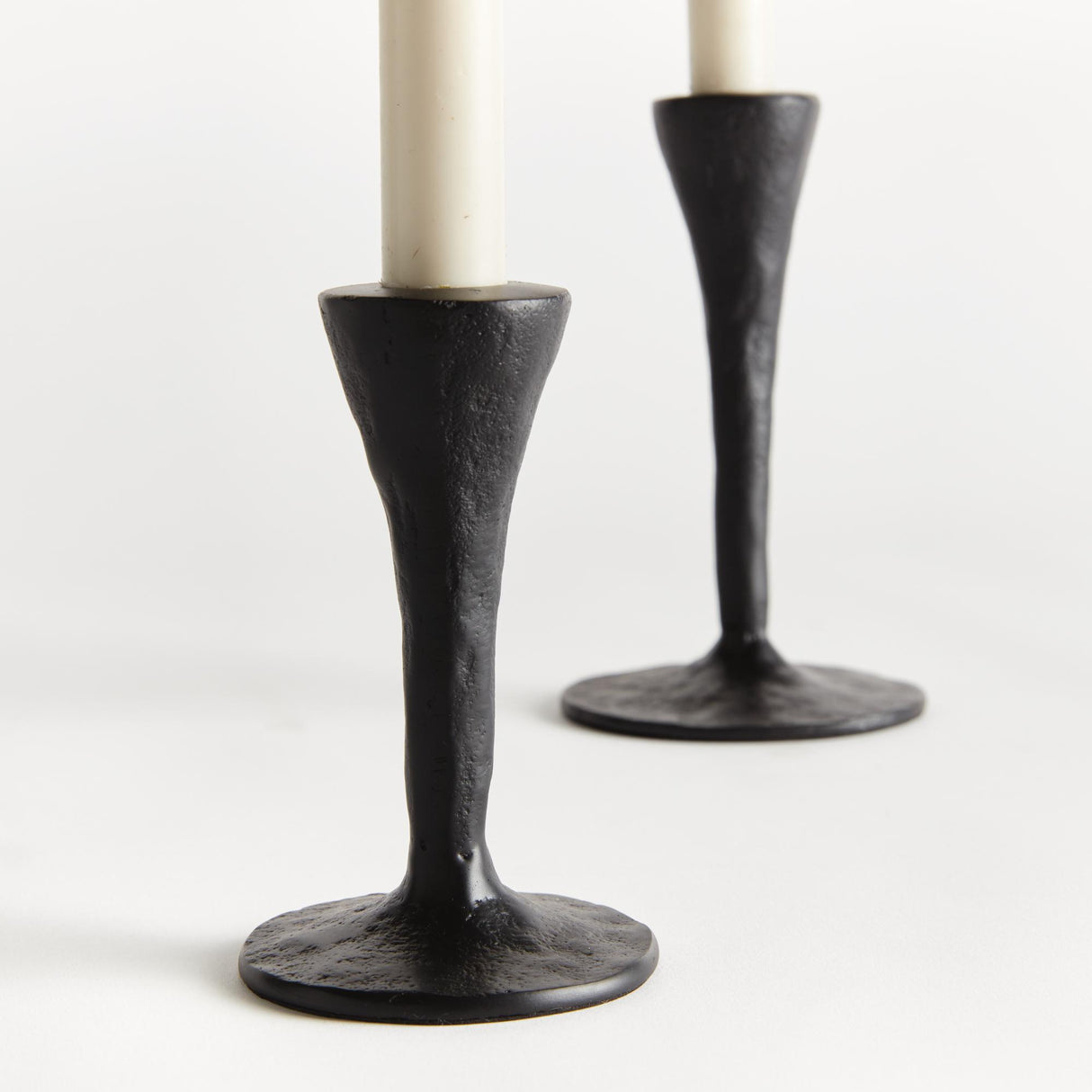 Napa Black NOAH TAPER HOLDERS, SET OF 2