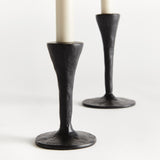 Napa Black NOAH TAPER HOLDERS, SET OF 2