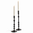 Napa Black NICHOLAS TAPER HOLDERS, SET OF 2