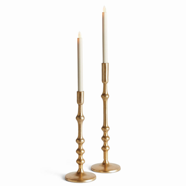 Napa Gold NICHOLAS TAPER HOLDERS, SET OF 2