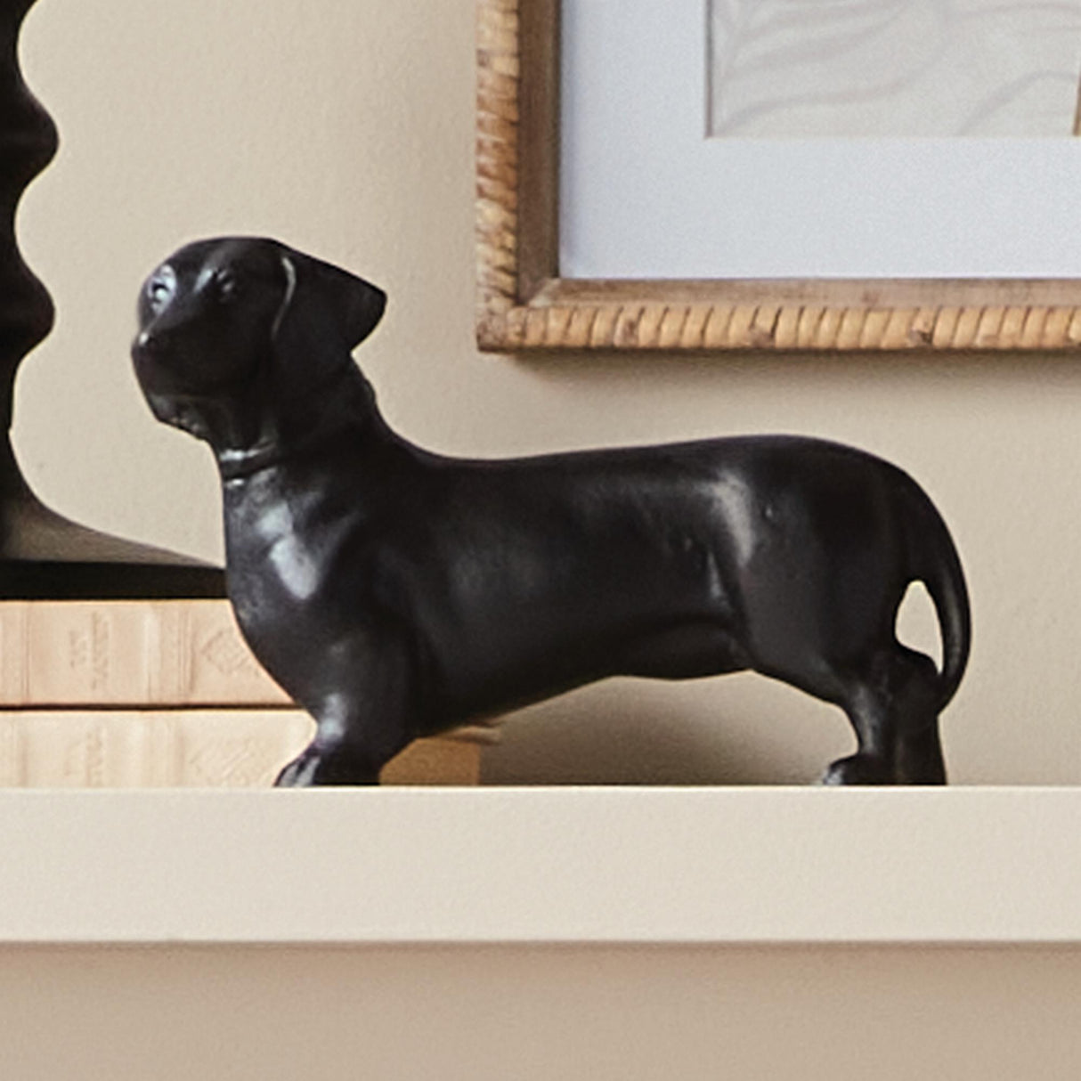 Napa Black LOKI DOG SCULPTURE