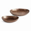 Napa Brown JANAE OVAL DECORATIVE BOWLS, SET OF 2