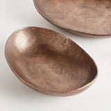 Napa Brown JANAE OVAL DECORATIVE BOWLS, SET OF 2