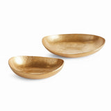 Napa Gold JANAE OVAL DECORATIVE BOWLS, SET OF 2