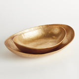 Napa Gold JANAE OVAL DECORATIVE BOWLS, SET OF 2