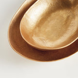 Napa Gold JANAE OVAL DECORATIVE BOWLS, SET OF 2