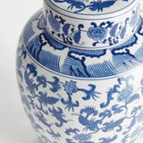 Napa Blue and White BARCLAY BUTERA DYNASTY BLOSSOM LIDDED JAR