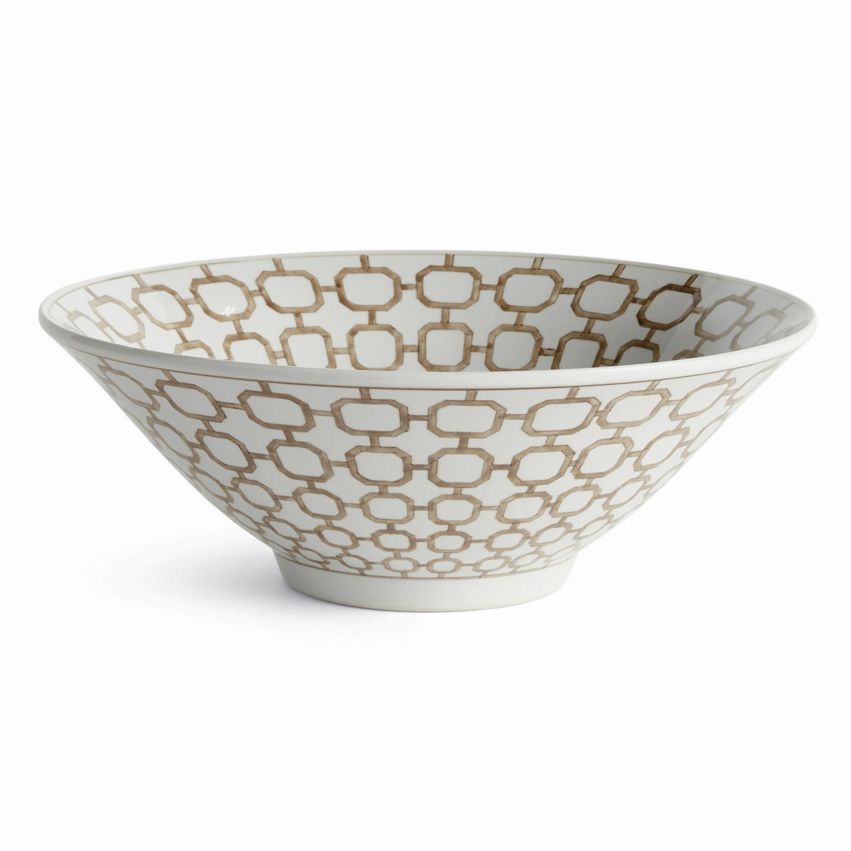 Napa Brown and white PROVINCE LINK DECORATIVE BOWL