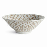 Napa Brown and white PROVINCE LINK DECORATIVE BOWL