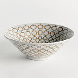 Napa Brown and white PROVINCE LINK DECORATIVE BOWL
