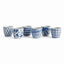 Napa Blue and white BARCLAY BUTERA DYNASTY MINI FLOWER POTS, SET OF 6