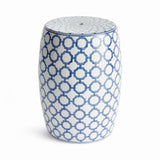 Napa Blue and white BARCLAY BUTERA DYNASTY LINK STOOL